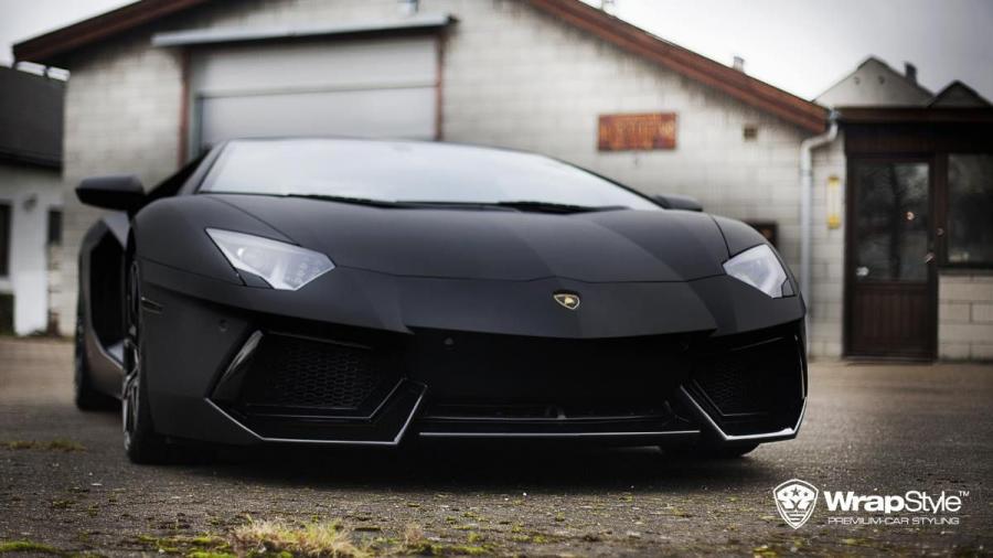 Lamborghini Aventador LP700-4 Matte Black by WrapStyle '2017